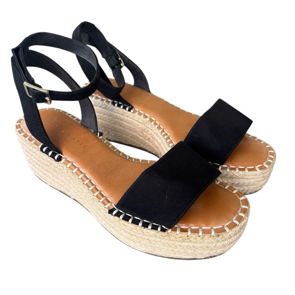 Kelly & Katie Faydrena Espadrille Wedge Sandals 7